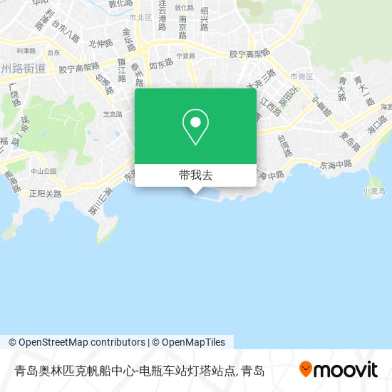 青岛奥林匹克帆船中心-电瓶车站灯塔站点地图