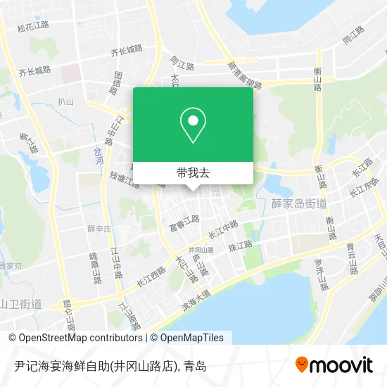 尹记海宴海鲜自助(井冈山路店)地图