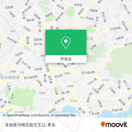 龙泉路与南京路交叉口地图