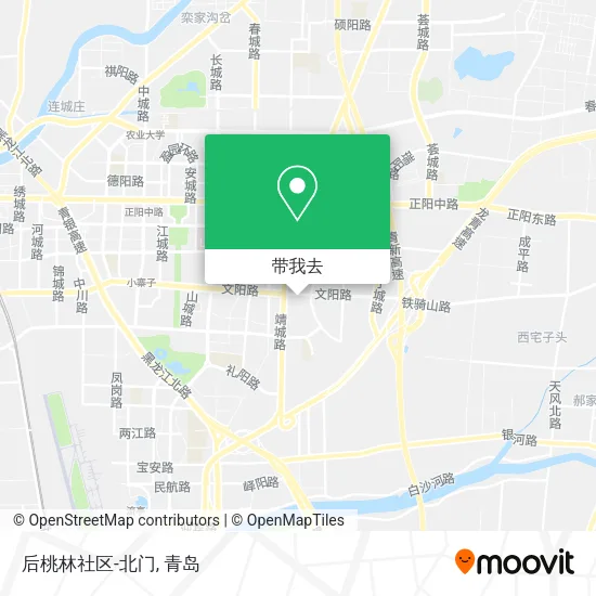 后桃林社区-北门地图