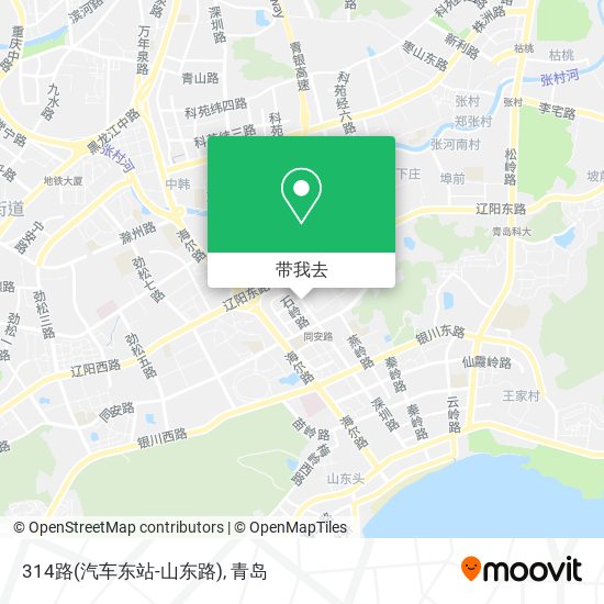 314路(汽车东站-山东路)地图