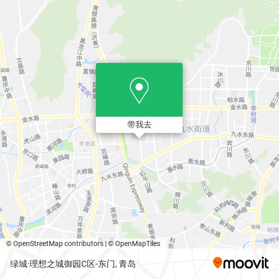 绿城·理想之城御园C区-东门地图