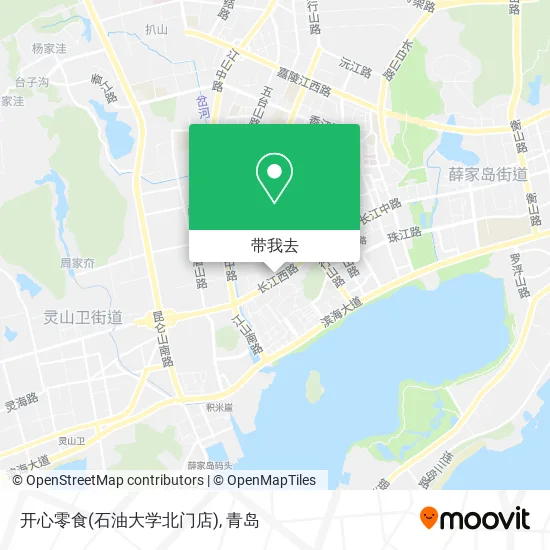 开心零食(石油大学北门店)地图