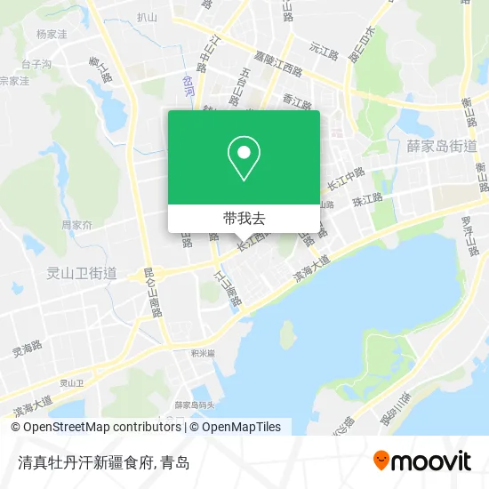 清真牡丹汗新疆食府地图