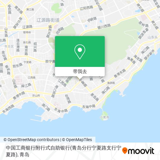 中国工商银行附行式自助银行(青岛分行宁夏路支行宁夏路)地图