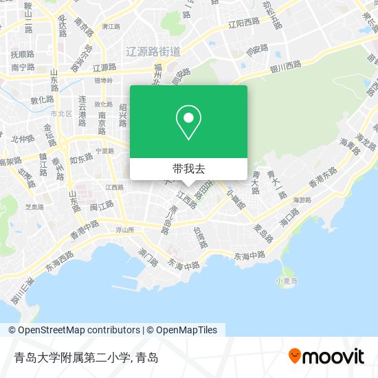 青岛大学附属第二小学地图