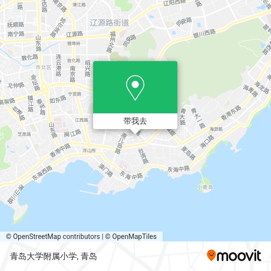 青岛大学附属小学地图