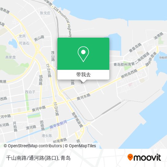 千山南路/通河路(路口)地图