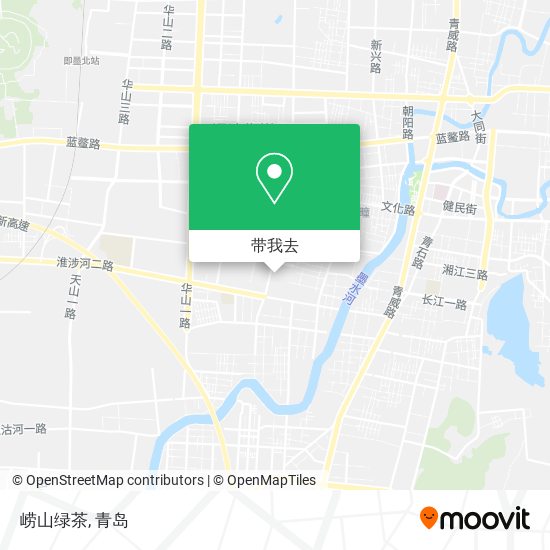 崂山绿茶地图