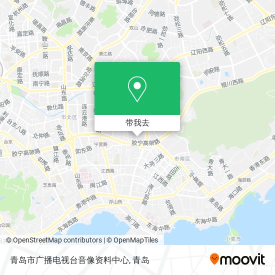 青岛市广播电视台音像资料中心地图