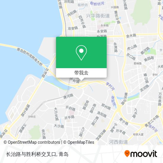 长治路与胜利桥交叉口地图