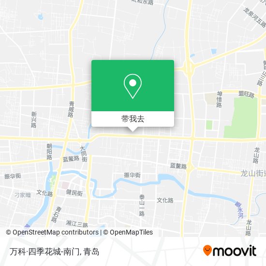 万科·四季花城-南门地图