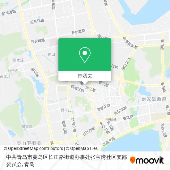 中共青岛市黄岛区长江路街道办事处张宝湾社区支部委员会地图