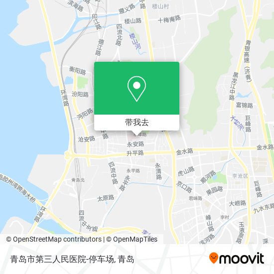 青岛市第三人民医院-停车场地图