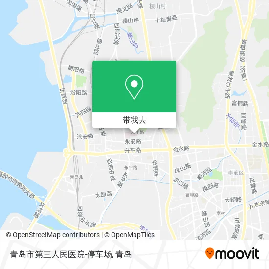 青岛市第三人民医院-停车场地图
