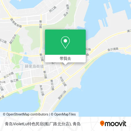 青岛VioletLu特色民宿(船厂路北分店)地图