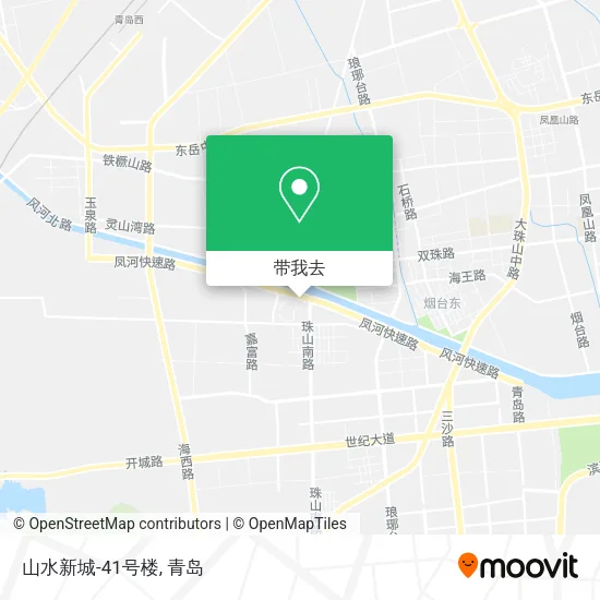 山水新城-41号楼地图