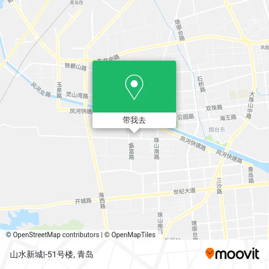山水新城|-51号楼地图