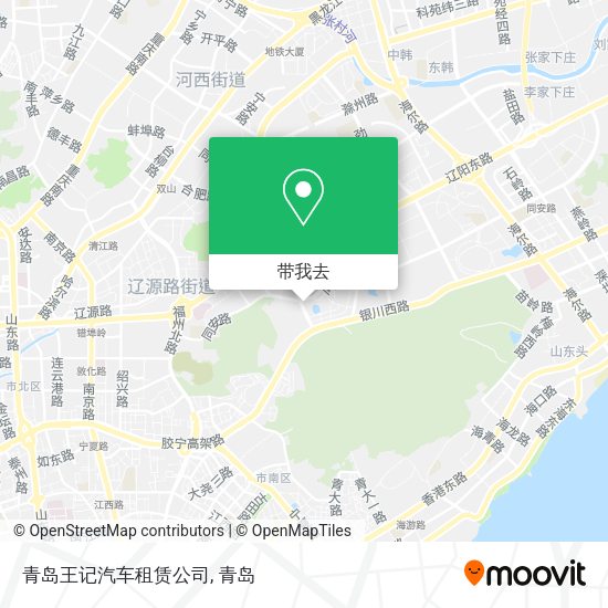 青岛王记汽车租赁公司地图
