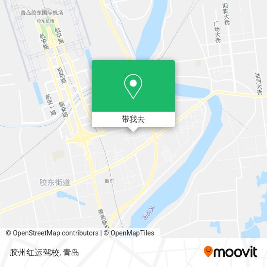 胶州红运驾校地图