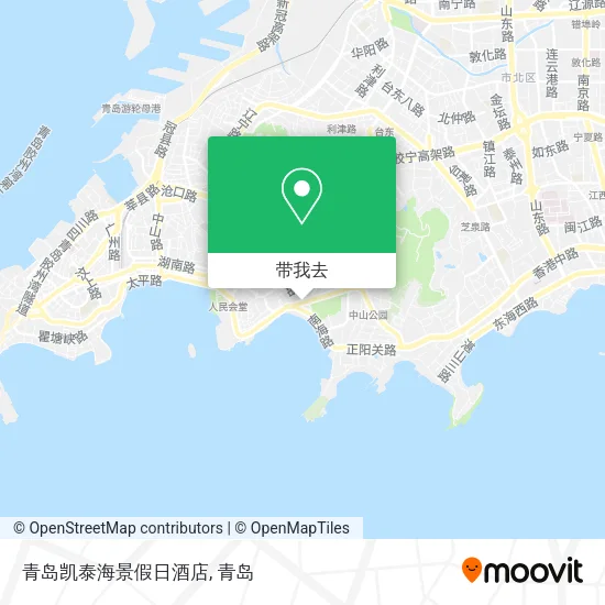 青岛凯泰海景假日酒店地图