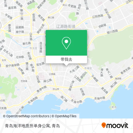 青岛海洋地质所单身公寓地图