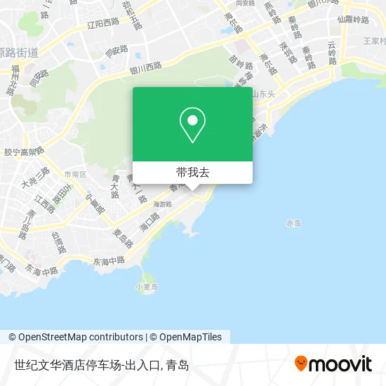 世纪文华酒店停车场-出入口地图