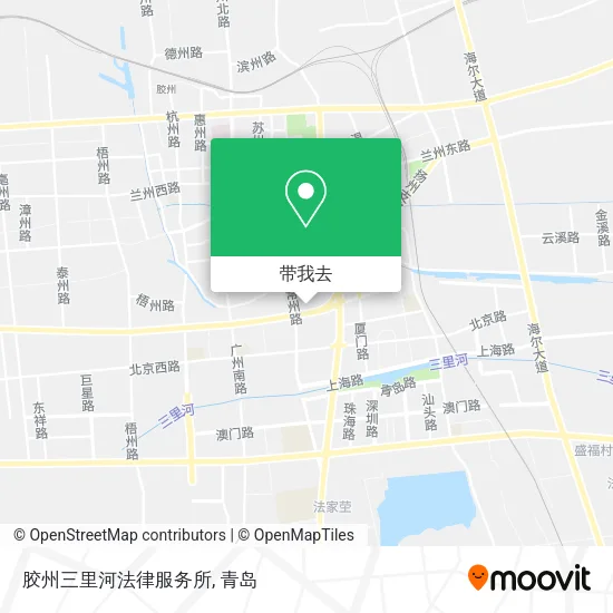 胶州三里河法律服务所地图