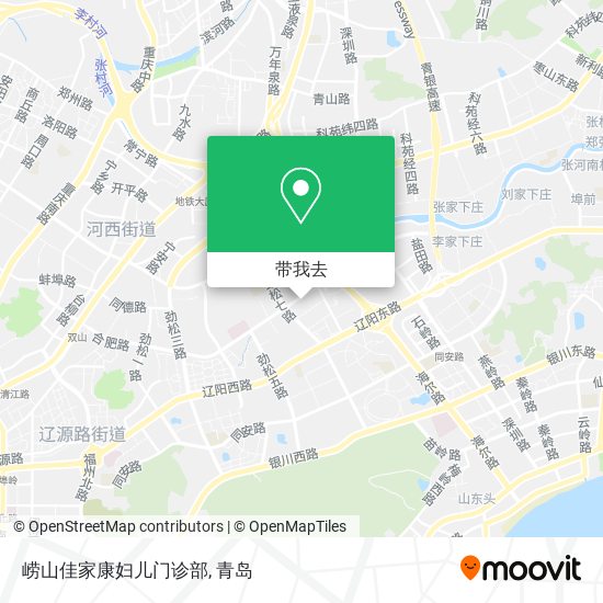 崂山佳家康妇儿门诊部地图