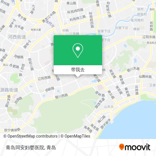 青岛同安妇婴医院地图