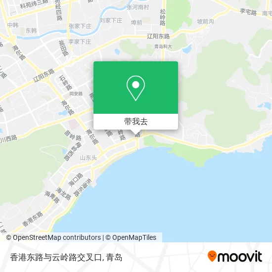 香港东路与云岭路交叉口地图