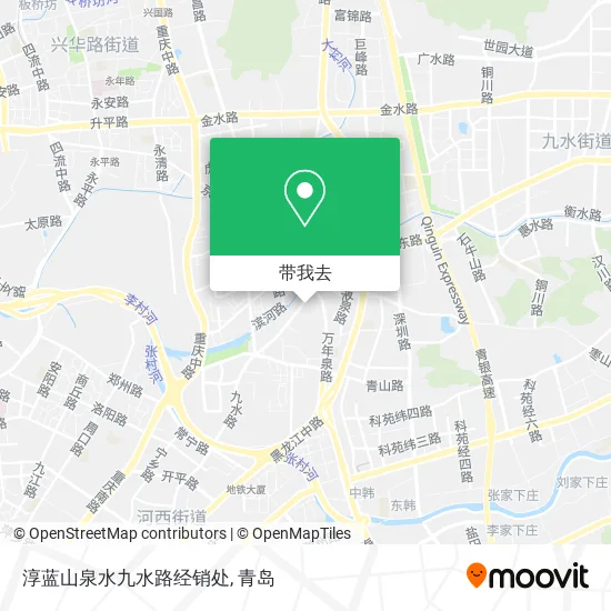 淳蓝山泉水九水路经销处地图