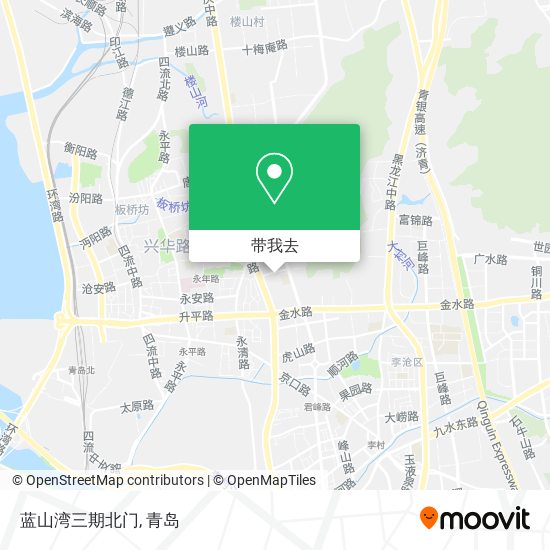 蓝山湾三期北门地图