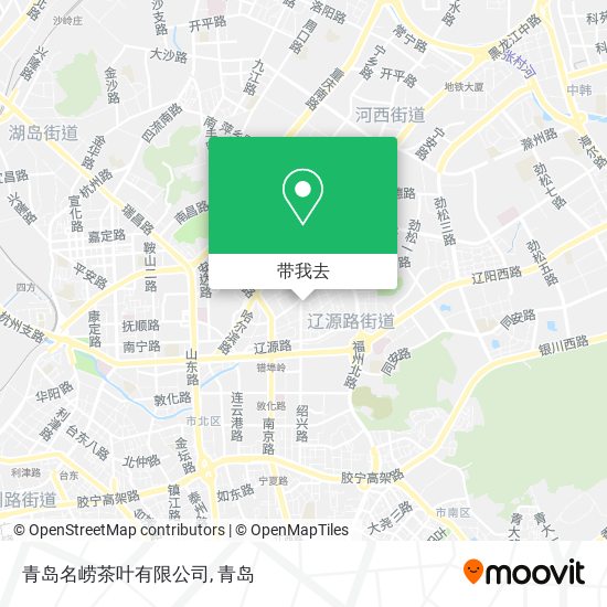 青岛名崂茶叶有限公司地图