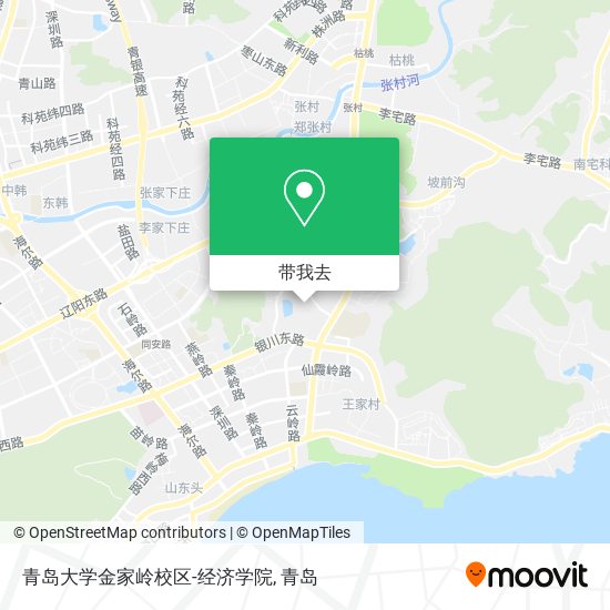 青岛大学金家岭校区-经济学院地图