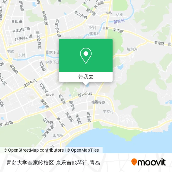 青岛大学金家岭校区-森乐吉他琴行地图