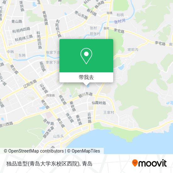 独品造型(青岛大学东校区西院)地图