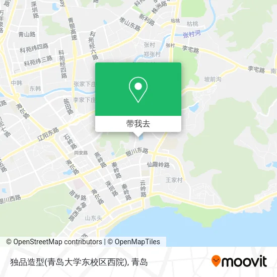 独品造型(青岛大学东校区西院)地图