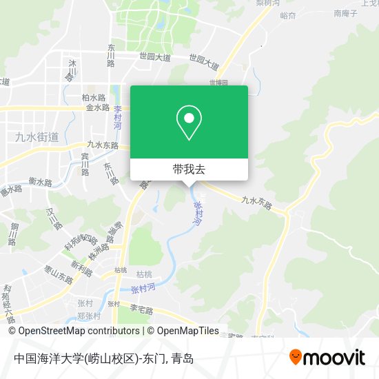 中国海洋大学(崂山校区)-东门地图