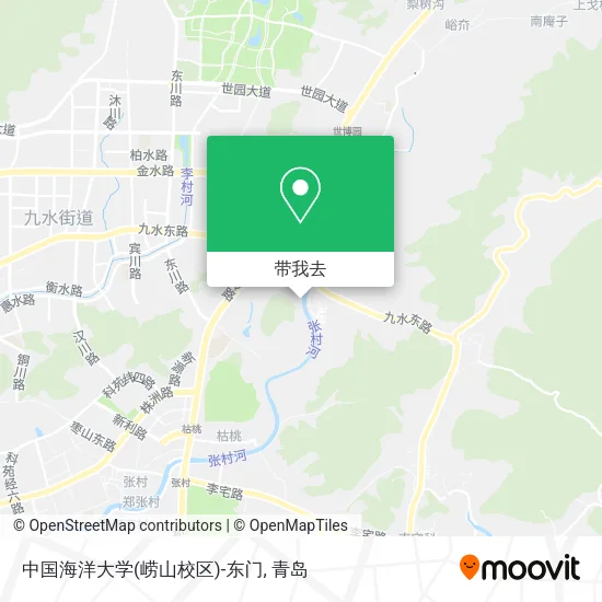 中国海洋大学(崂山校区)-东门地图