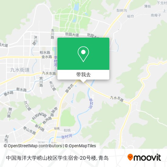 中国海洋大学崂山校区学生宿舍-20号楼地图