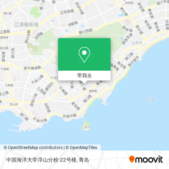 中国海洋大学浮山分校-22号楼地图