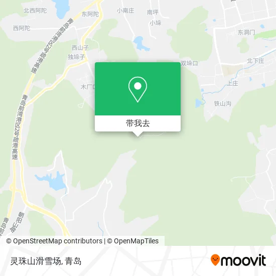 灵珠山滑雪场地图