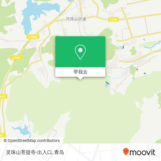 灵珠山菩提寺-出入口地图