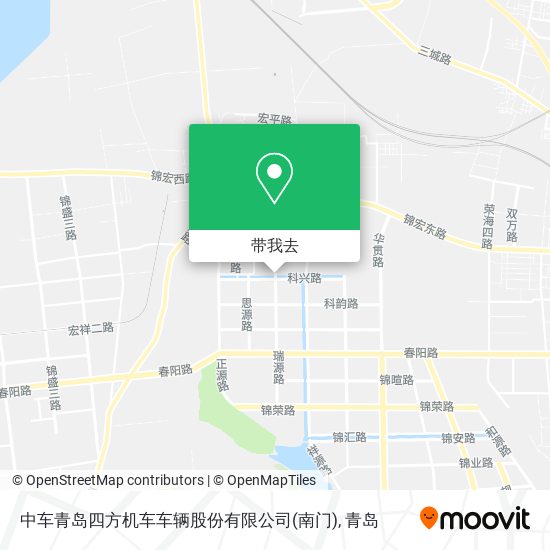 中车青岛四方机车车辆股份有限公司(南门)地图