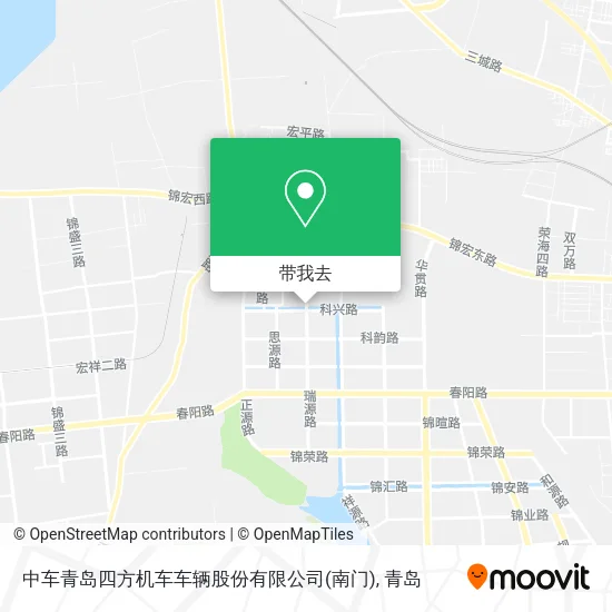 中车青岛四方机车车辆股份有限公司(南门)地图