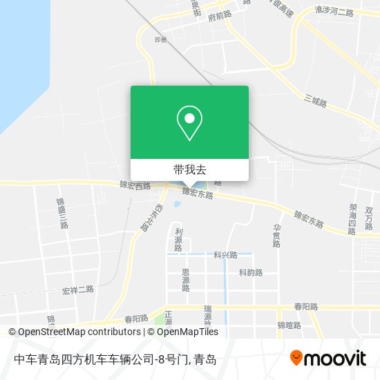 中车青岛四方机车车辆公司-8号门地图