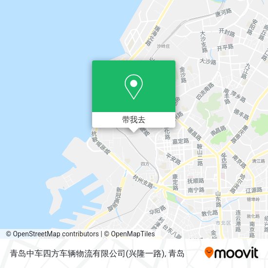 青岛中车四方车辆物流有限公司(兴隆一路)地图