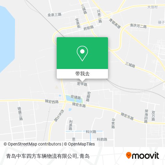 青岛中车四方车辆物流有限公司地图