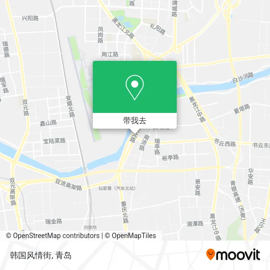 韩国风情街地图